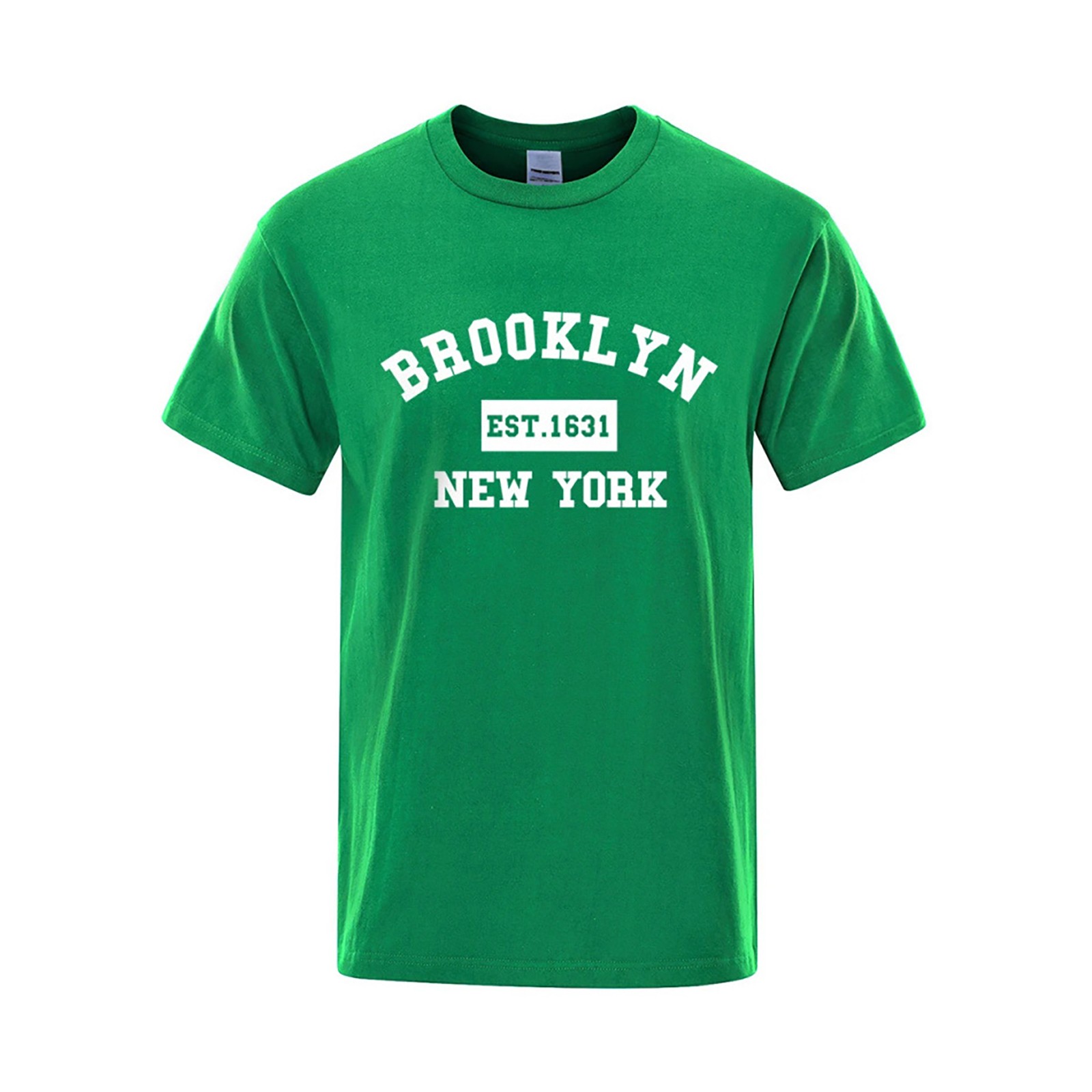 thumbnail image 4 of 2025 Camiseta de hombre con estampado de letras de Nueva York - Corte holgado, tejido transpirable, informal de verano - XS-XXXL, 4 of 4